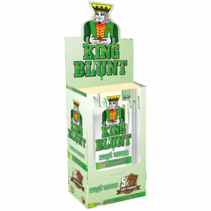 Display com 25 Blisters KING BLUNT - Maçã Verde